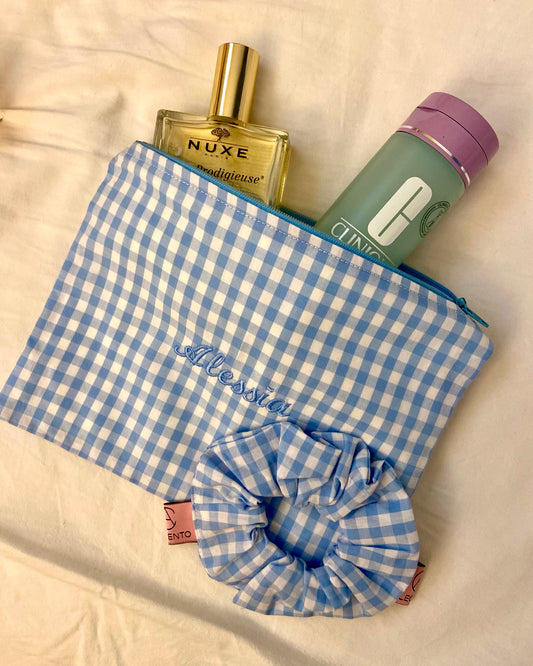 Set Pochette + scrunchie personalizzato