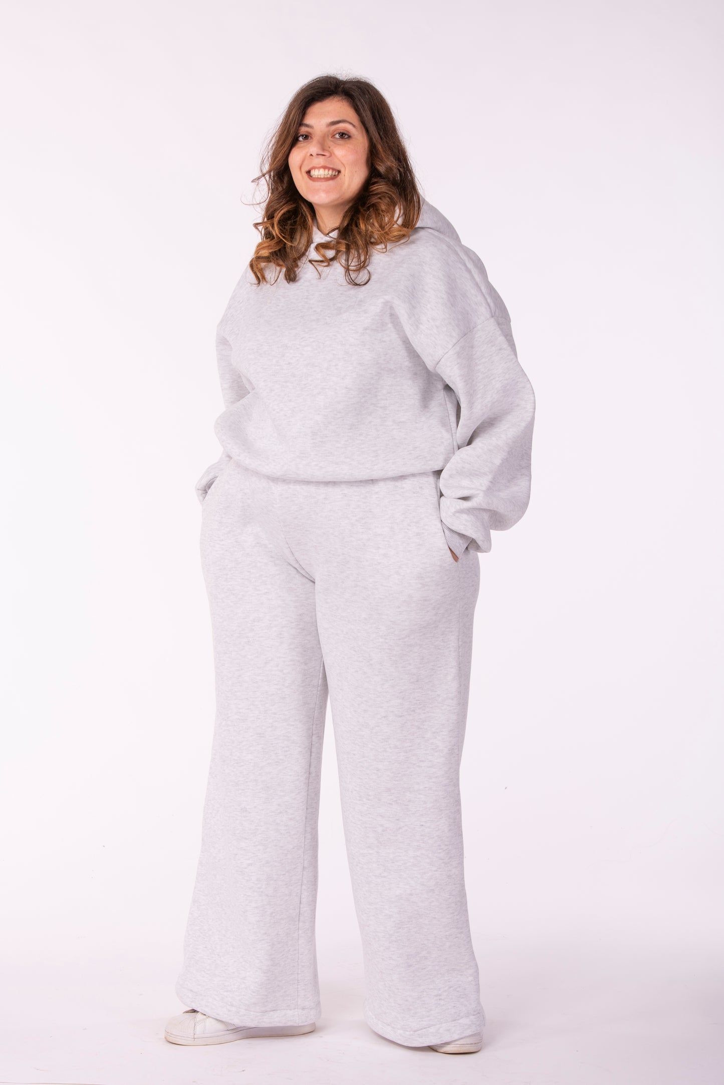 Tuta Muse Grigia-Con Cappuccio