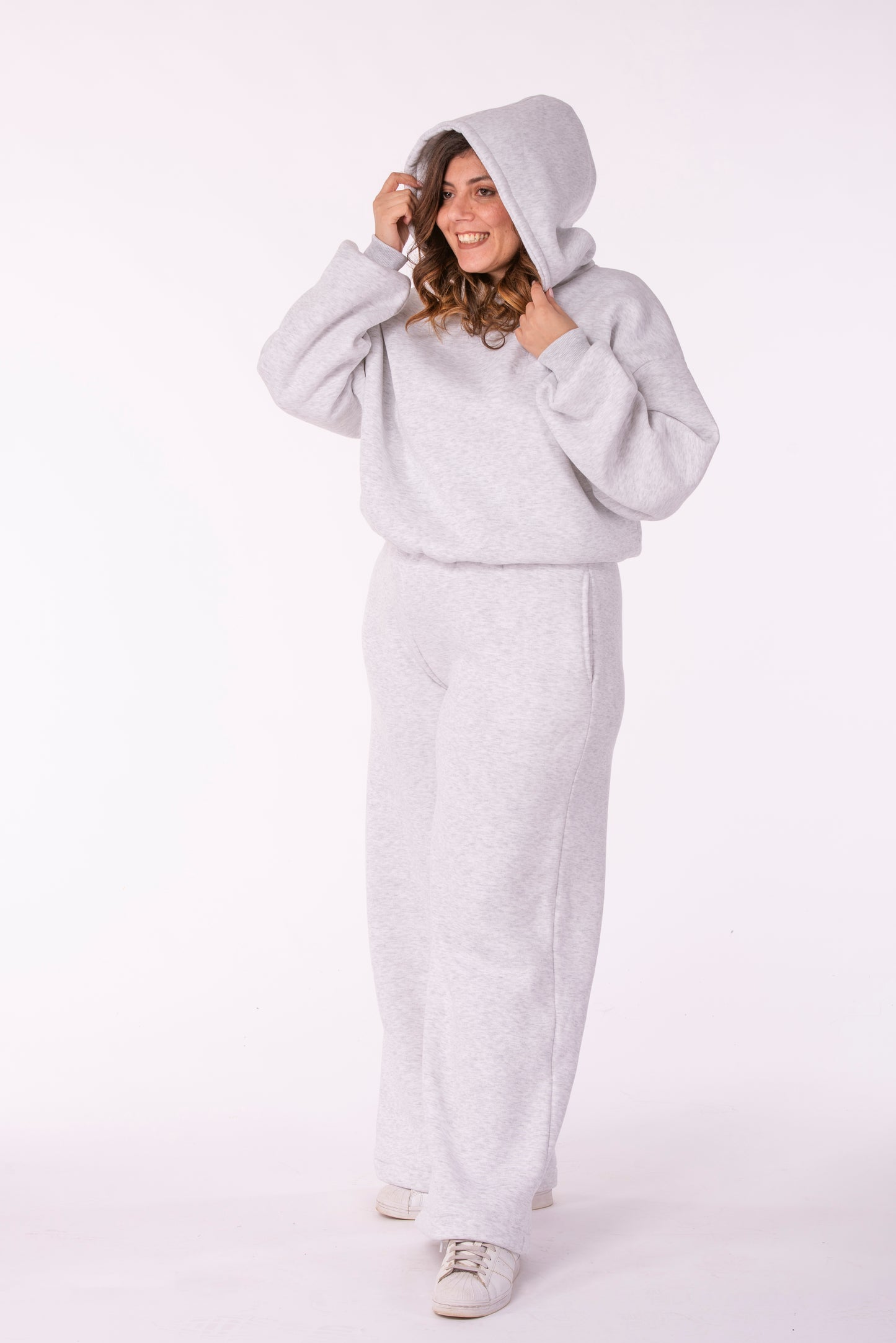 Tuta Muse Grigia-Con Cappuccio