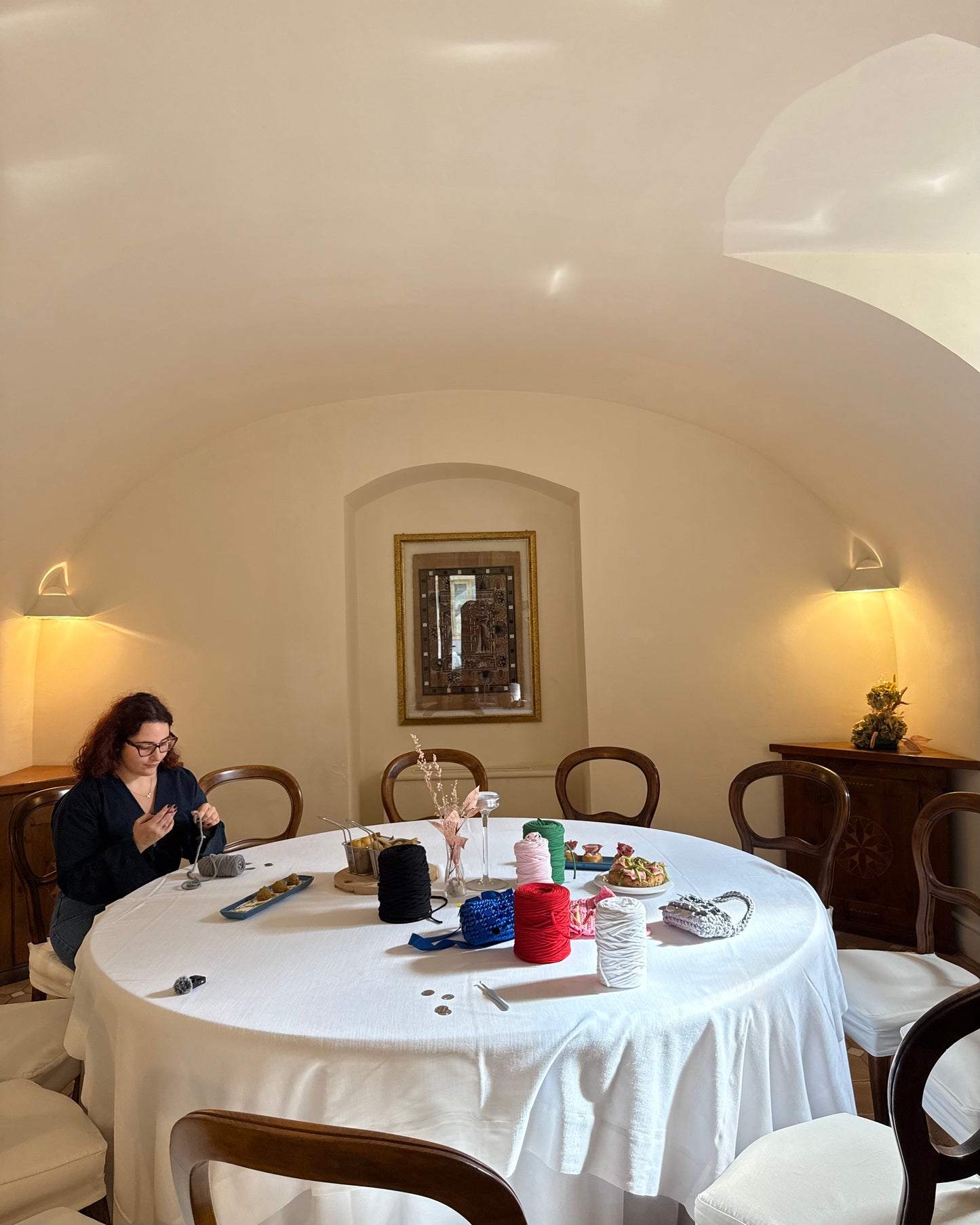 Brunch & Uncinetto Workshop- Borsa con paillettes