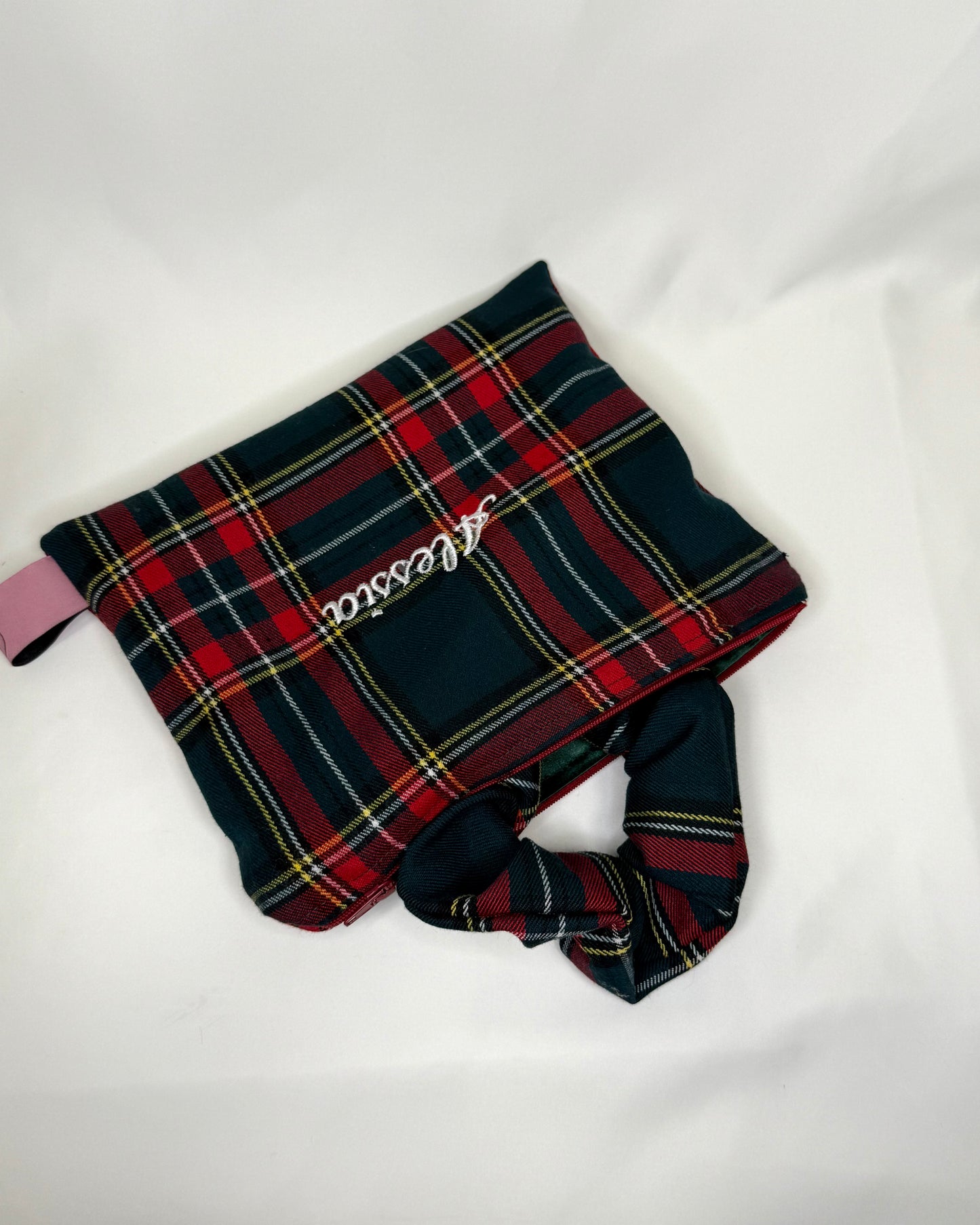 Set Pochette + Scrunchie Natalizio Personalizzato