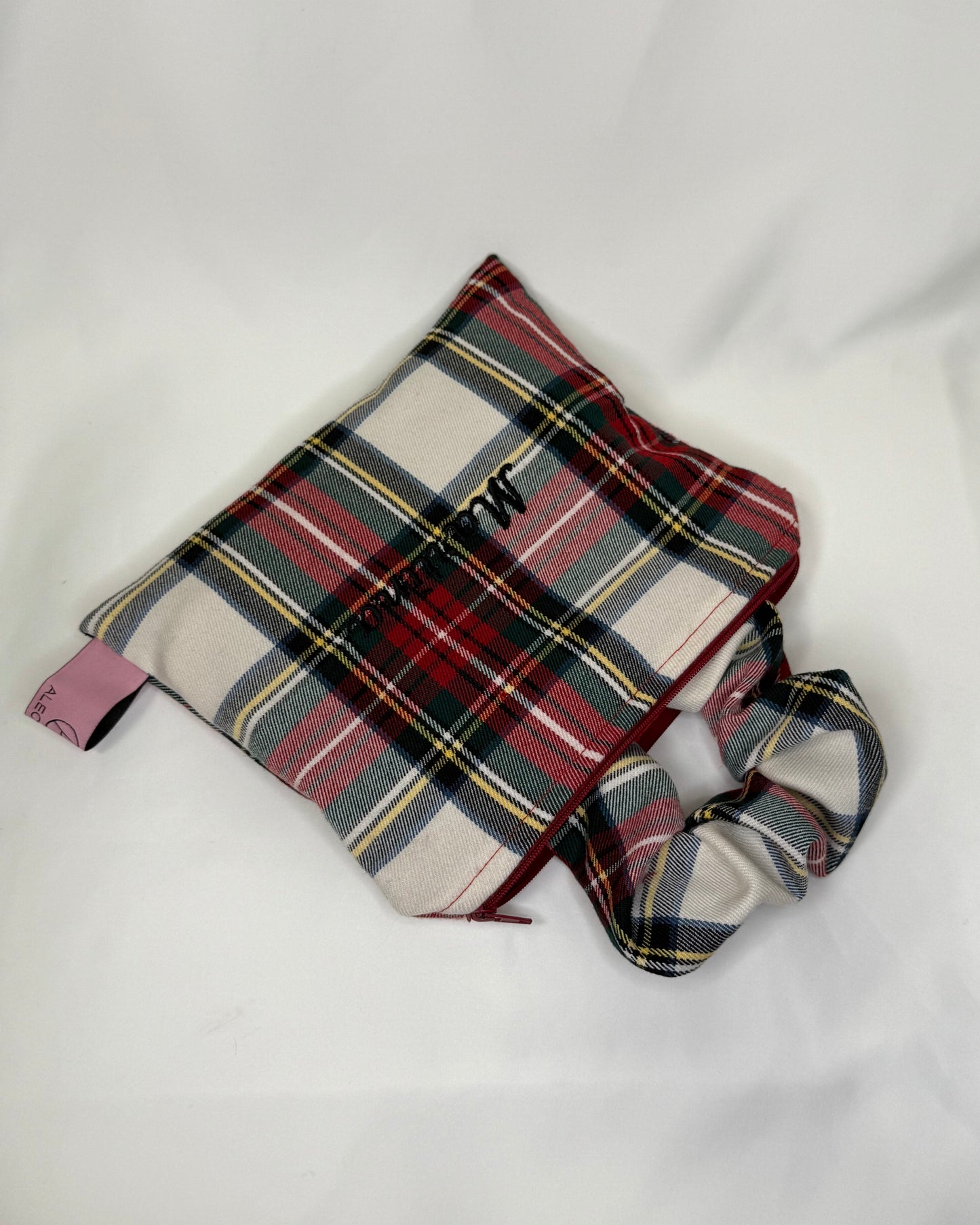 Set Pochette + Scrunchie Natalizio Personalizzato