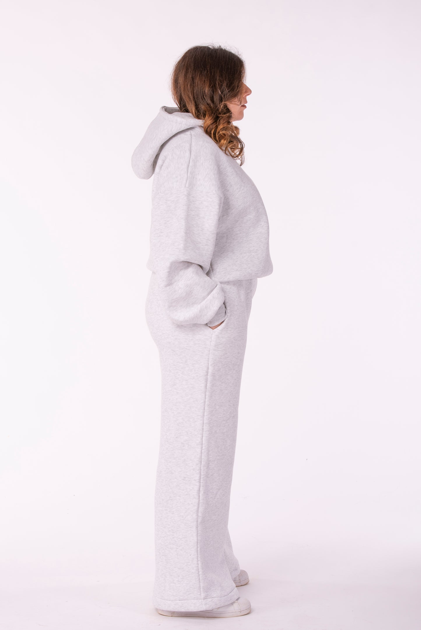 Tuta Muse Grigia-Con Cappuccio