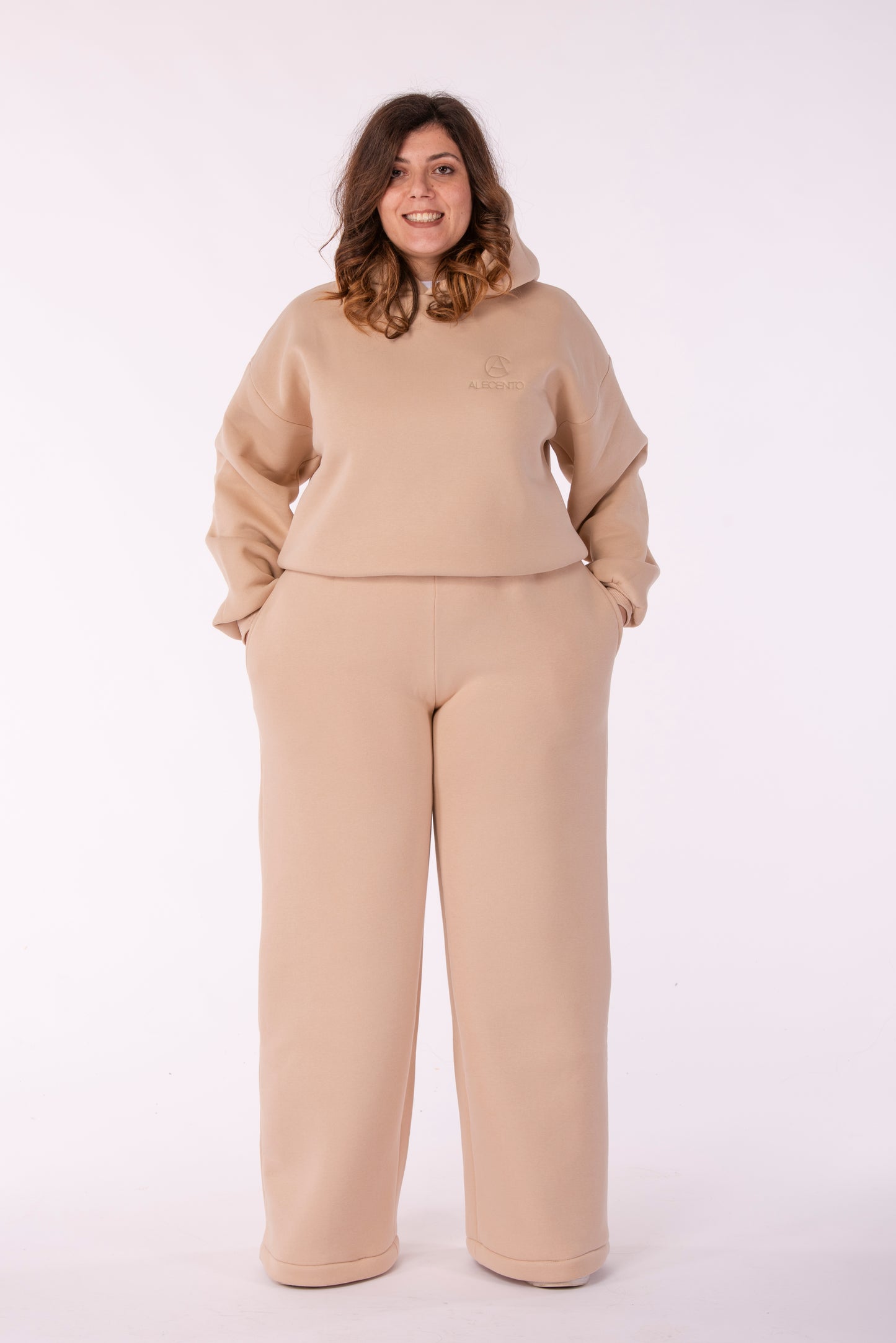 Tuta Muse Beige-Con Cappuccio