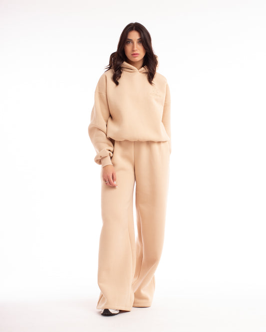 Tuta Muse Beige-Con Cappuccio