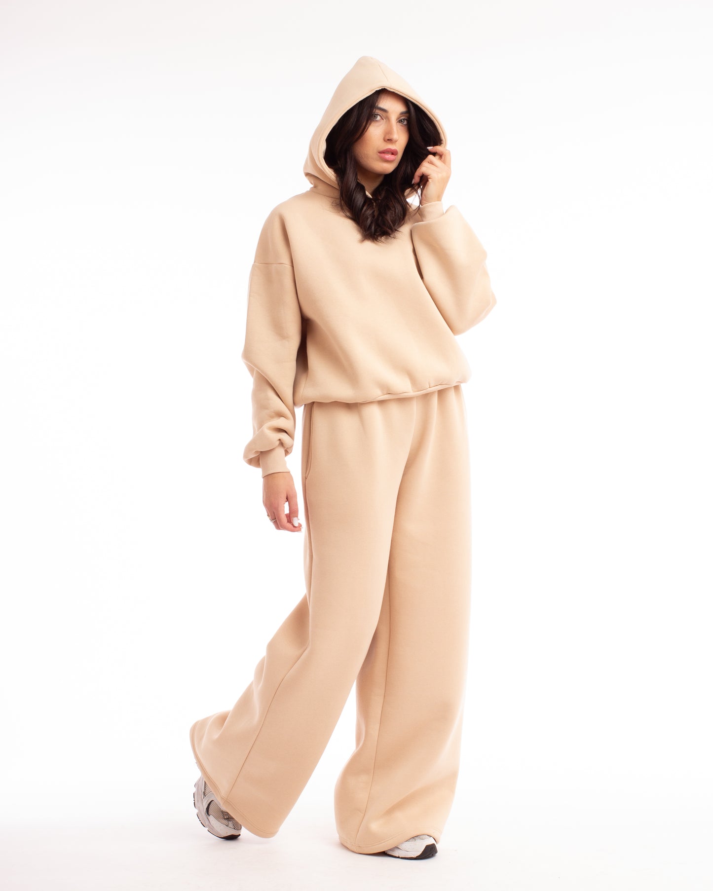 Tuta Muse Beige-Con Cappuccio
