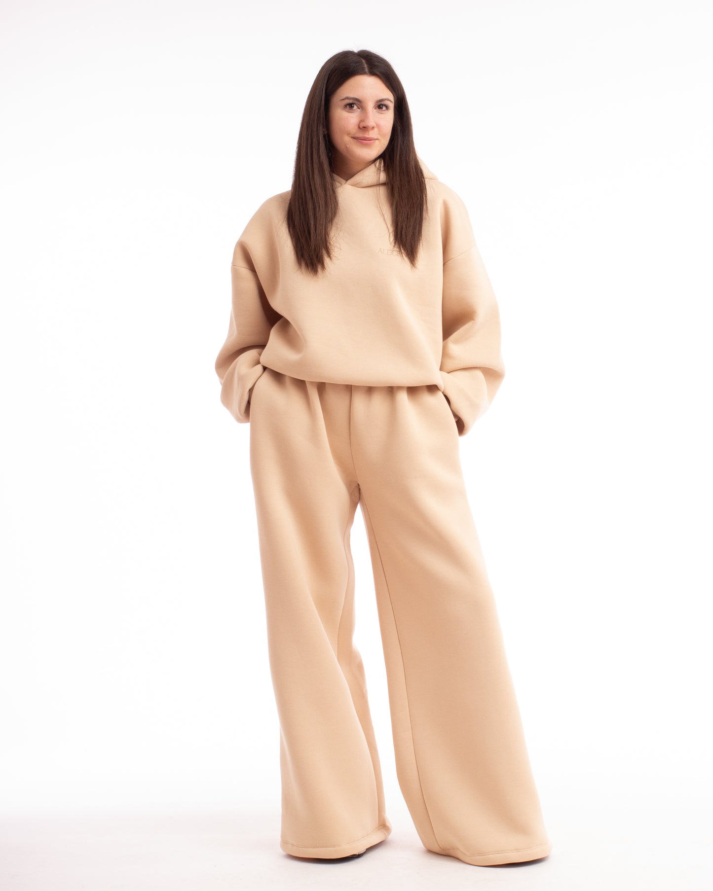 Tuta Muse Beige-Con Cappuccio